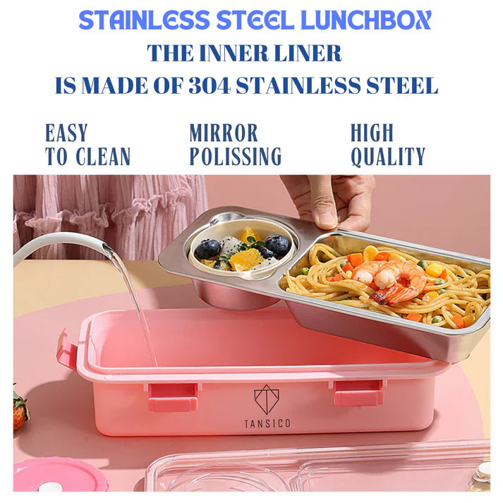 2 Compartment SLEEK REVO LUNCH BOX