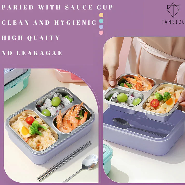 3 Compartment Leakproof Lunch Box