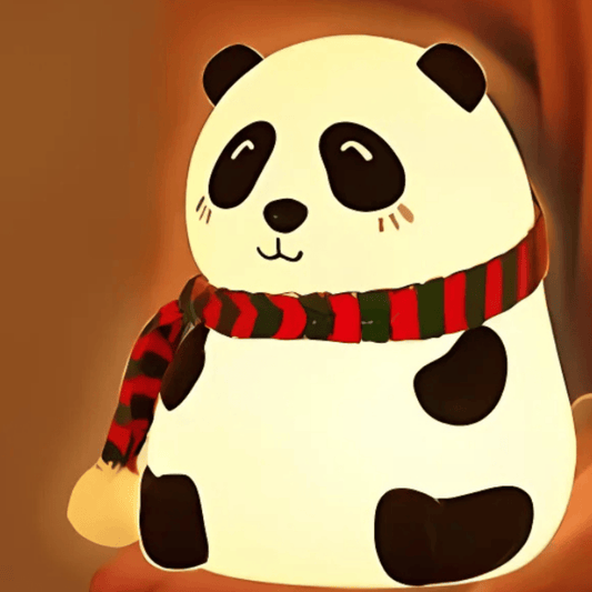 Panda LED Night Lamp – Cute Silicone Rechargeable Touch Light for Kids & Home Decor