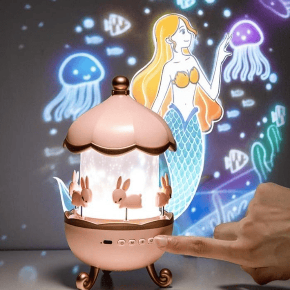 Night Light Projector – 360° Rotating Star & Galaxy Lamp