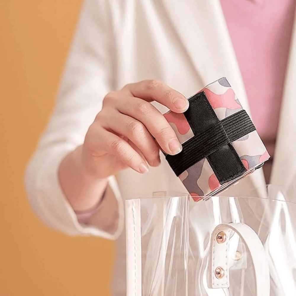 Foldable Reusable Shopping Bag – Large Capacity Waterproof Grocery Tote with Camouflage Design