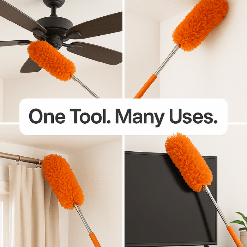 Adjustable Microfiber Duster – Extendable Handle Cleaning Tool for Dusting High and Hard-to-Reach Areas