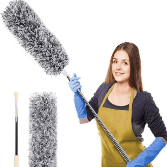 Telescopic Duster 100 Inch – Extendable Microfiber Cleaning Tool for High Ceilings and Hard-to-Reach Areas