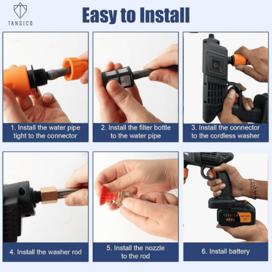 TANSICO DOUBLE BATTERY WASHING GUN