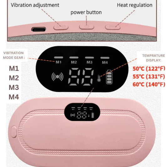 PORTABLE CORDLESS HEATING PAD FOR MENSTRUAL