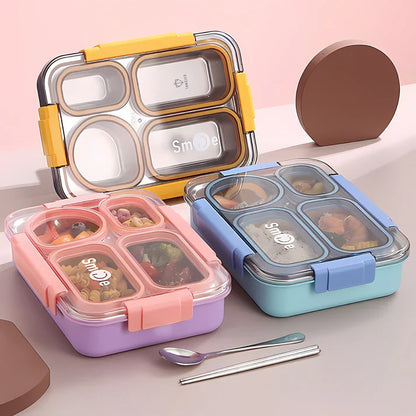4 Compartment Secure Seal Lunch Box