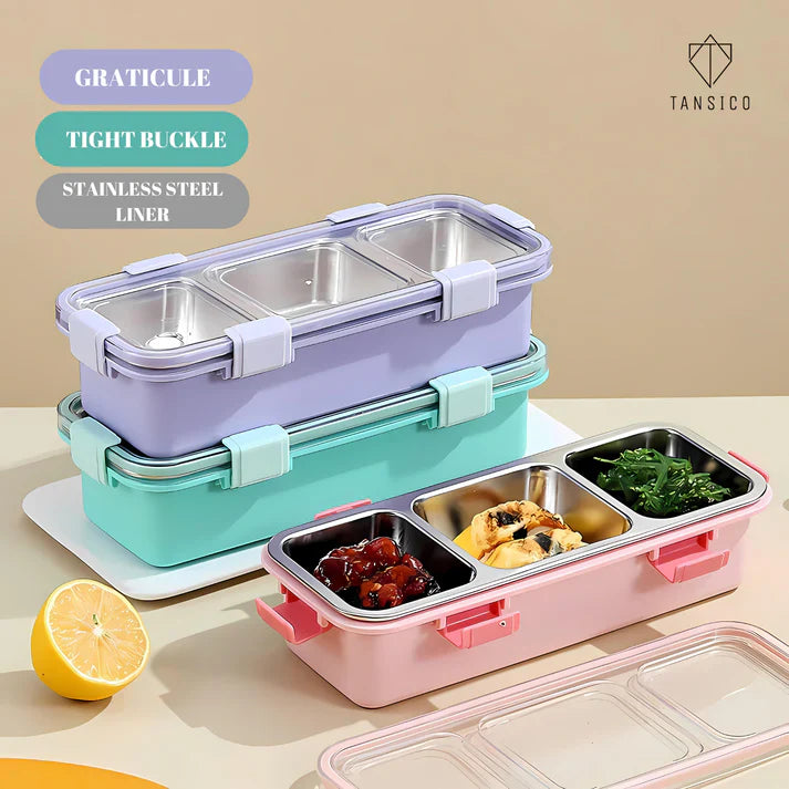 3-Compartment SLEEKO  BRAVO Lunch Box