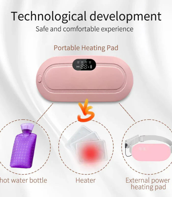 PORTABLE CORDLESS HEATING PAD FOR MENSTRUAL