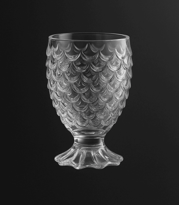 Deli 60ml Fish Scale Shot Glass Set of 6 – Textured Heavy Base Whiskey Glasses