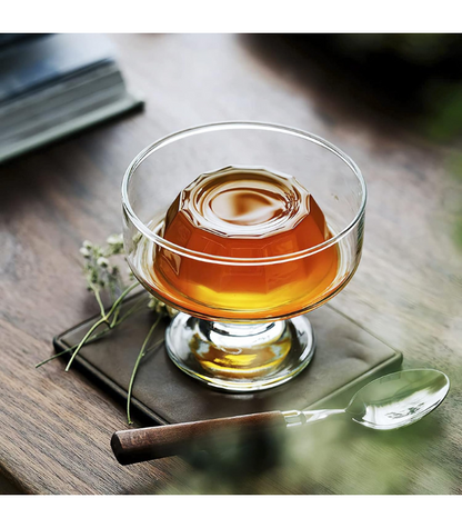 Elegant 160 ml Glass Ice Cream Cups – Set of 6 Dessert Bowls