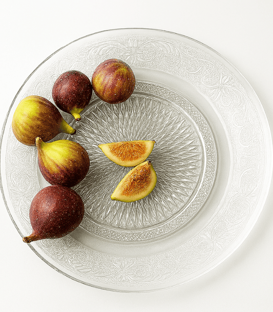 Elegant Glass Dinner Plate Set – 6 Pcs Decorative Transparent Plates for Dining, Serving & Special Occasions