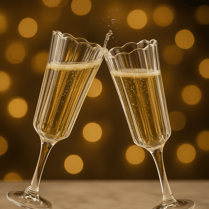 SOGA Champagne Glass Set of 6 – 190ml Crystal Clear Fluted Glasses for Sparkling Wine & Mimosas