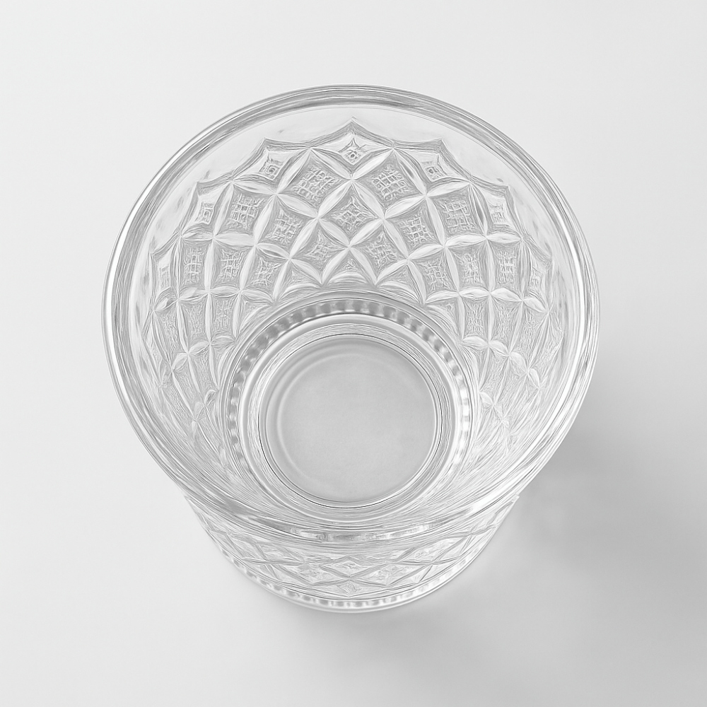 Diamond Cut Shot Glass Set – 60ml Heavy Base Whiskey & Liquor Glasses, Set of 6