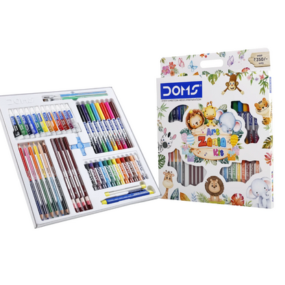 DOMS Art Zania Kit for Kids – 350 Pieces | Complete Coloring & Drawing Gift Set PACK OF 1
