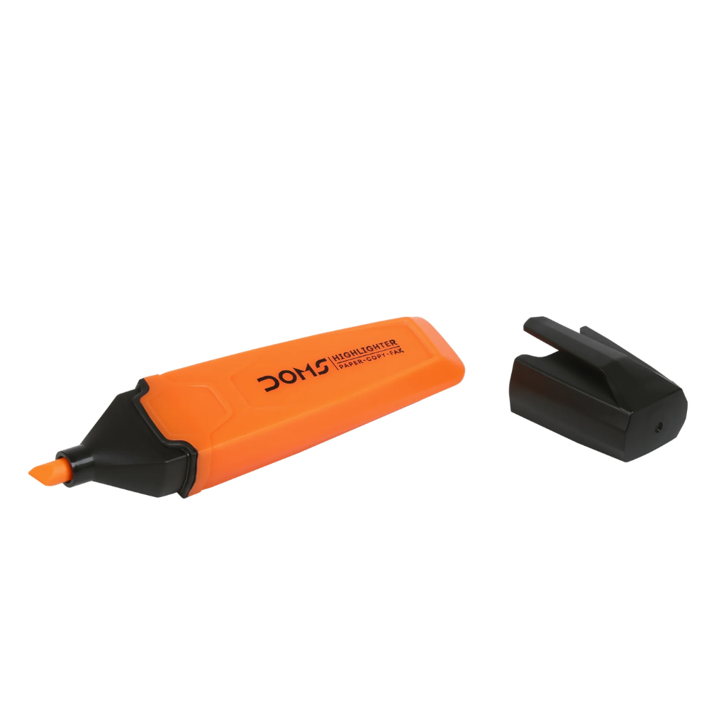 DOMS Super Neon Highlighter Set – Pack of 5 Vibrant Colours for Office & School Use PACK OF 2