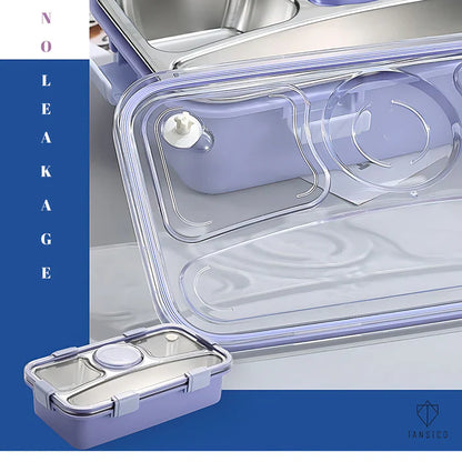 4 Compartment SLEEKO  BRAVO LUNCH BOX