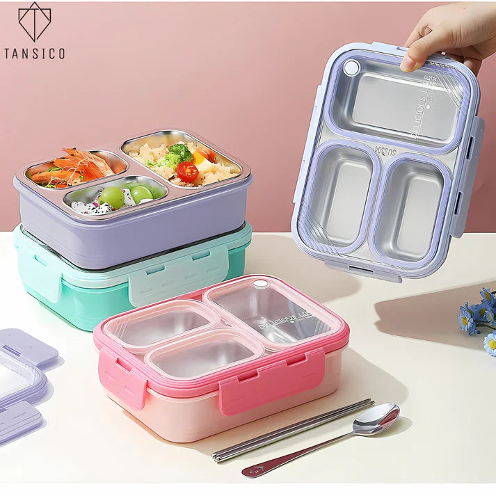 3 Compartment Leakproof Lunch Box