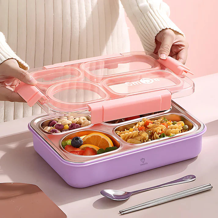 4 Compartment Secure Seal Lunch Box