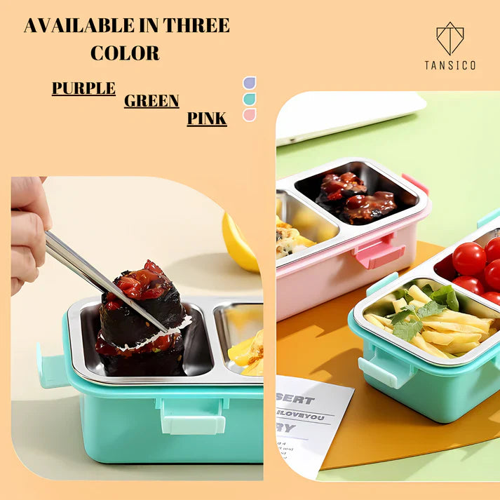3-Compartment SLEEKO  BRAVO Lunch Box