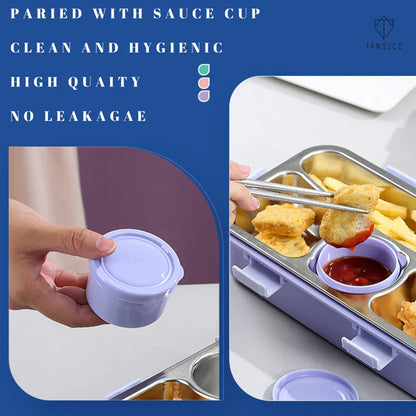 4 Compartment SLEEKO  BRAVO LUNCH BOX