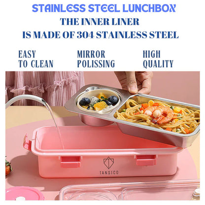 2 Compartment SLEEK REVO LUNCH BOX