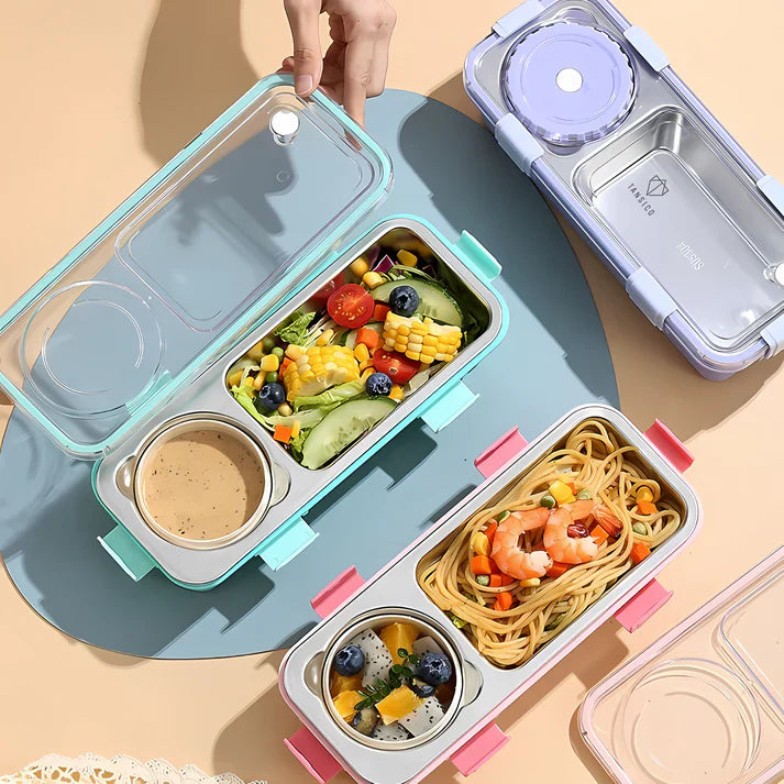 2 Compartment SLEEK REVO LUNCH BOX
