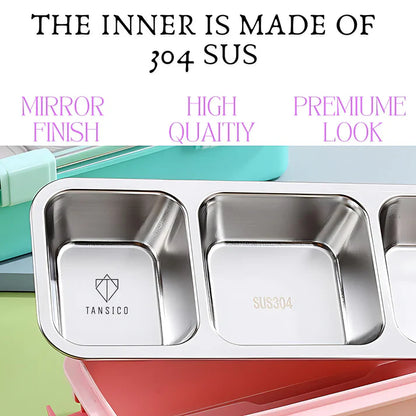 3-Compartment SLEEKO  BRAVO Lunch Box