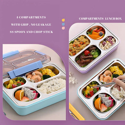 4 Compartment Secure Seal Lunch Box