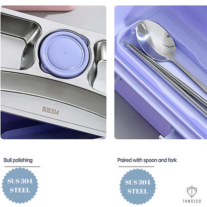 4 Compartment SLEEKO  BRAVO LUNCH BOX