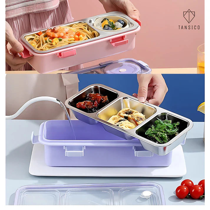 3-Compartment SLEEKO  BRAVO Lunch Box