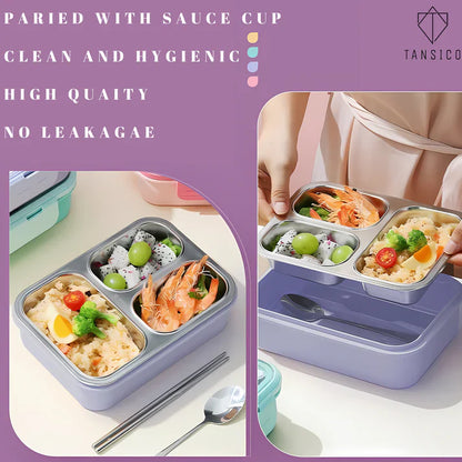 3 Compartment Leakproof Lunch Box