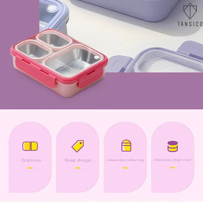 3 Compartment Leakproof Lunch Box