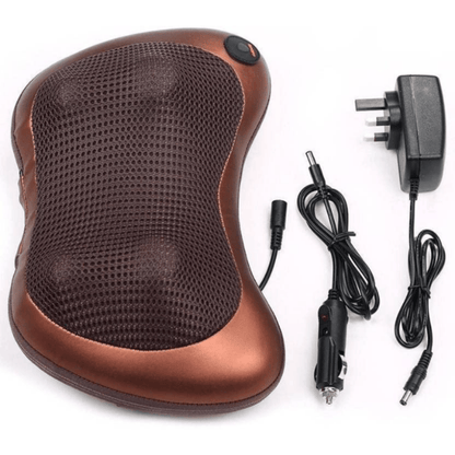 Electric Shiatsu Massage Pillow with Heat – Neck, Back, Waist, Legs & Full Body Pain Relief Cushion | 30W Powerful Motor