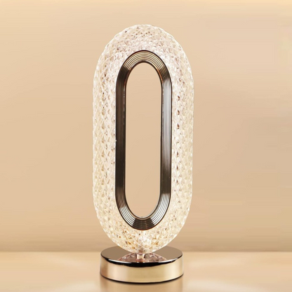 Luxury Rectangle Crystal Table Lamp – Modern Decorative LED Night Light for Living Room & Bedroom