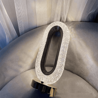 Luxury Rectangle Crystal Table Lamp – Modern Decorative LED Night Light for Living Room & Bedroom