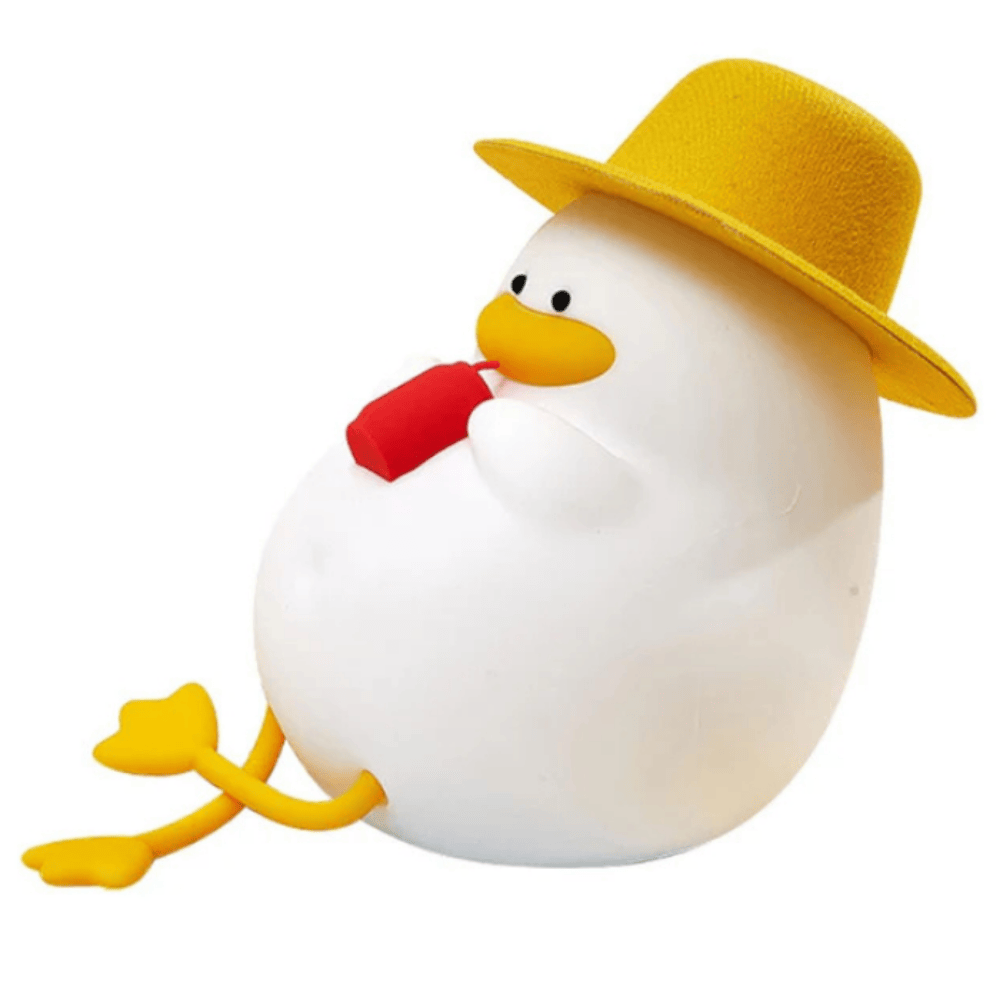 Duck Silicone LED Night Lamp – Rechargeable Touch Control Cute Light for Kids & Home Decor