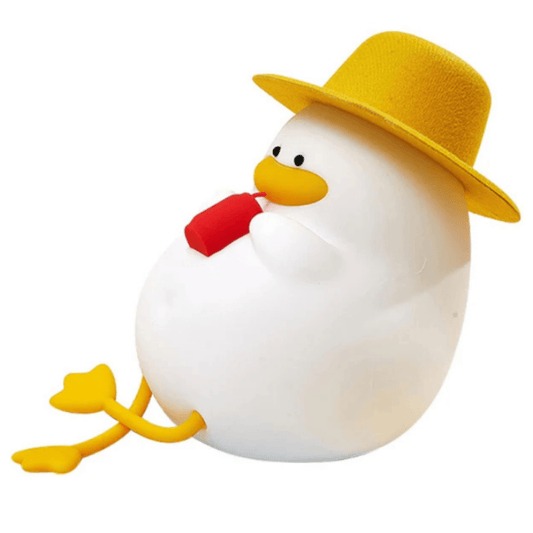 Duck Silicone LED Night Lamp – Rechargeable Touch Control Cute Light for Kids & Home Decor