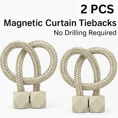 Magnetic Curtain Buckle Set of 2 – Decorative Tiebacks for Drapes & Window Curtains
