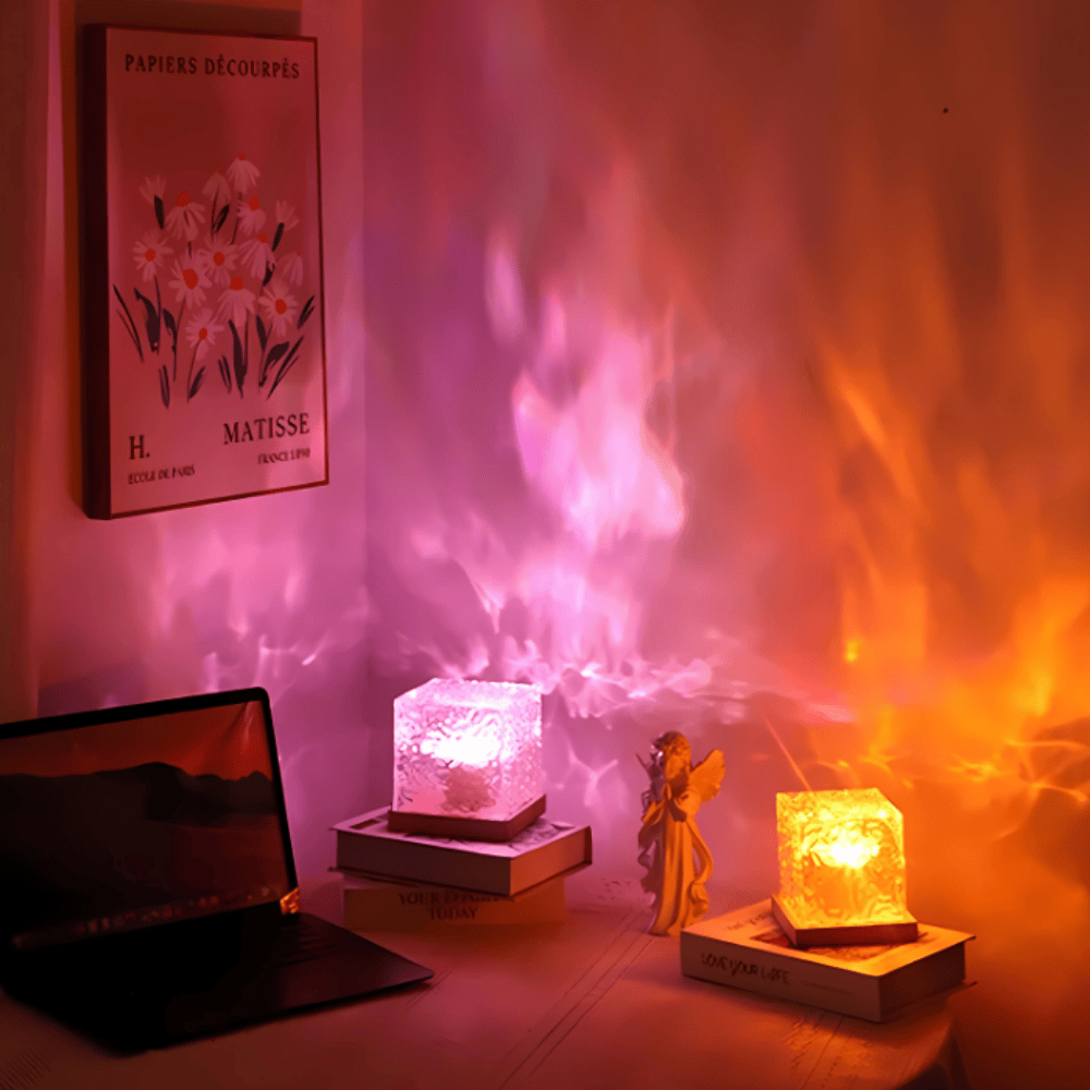 Water Ripple Lamp – LED Dynamic Projection Light with Remote Control & Adjustable Colors