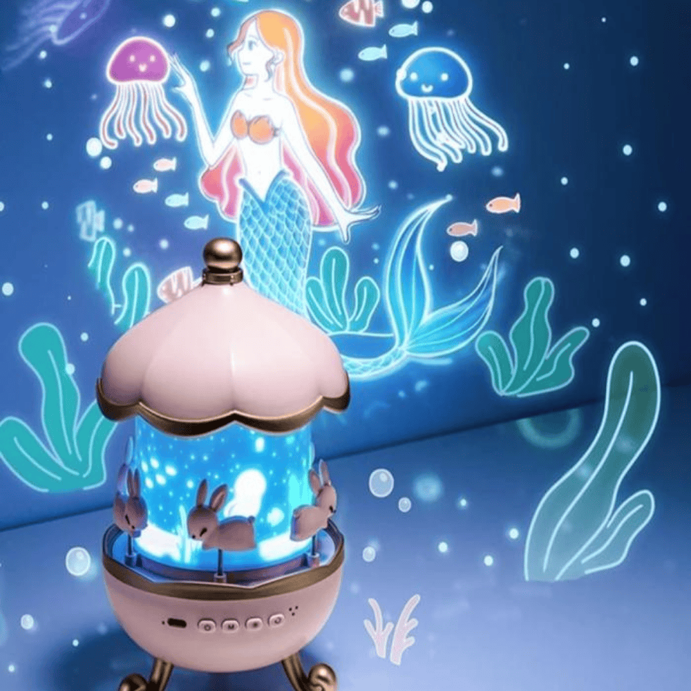 Night Light Projector – 360° Rotating Star & Galaxy Lamp