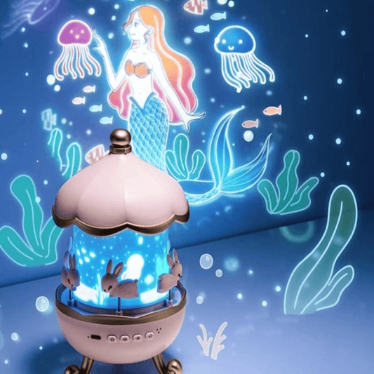 Night Light Projector – 360° Rotating Star & Galaxy Lamp
