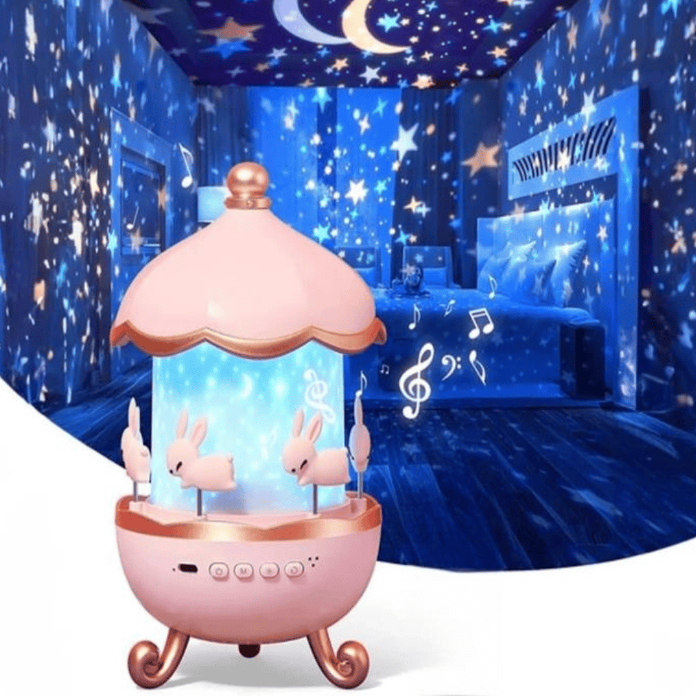 Night Light Projector – 360° Rotating Star & Galaxy Lamp