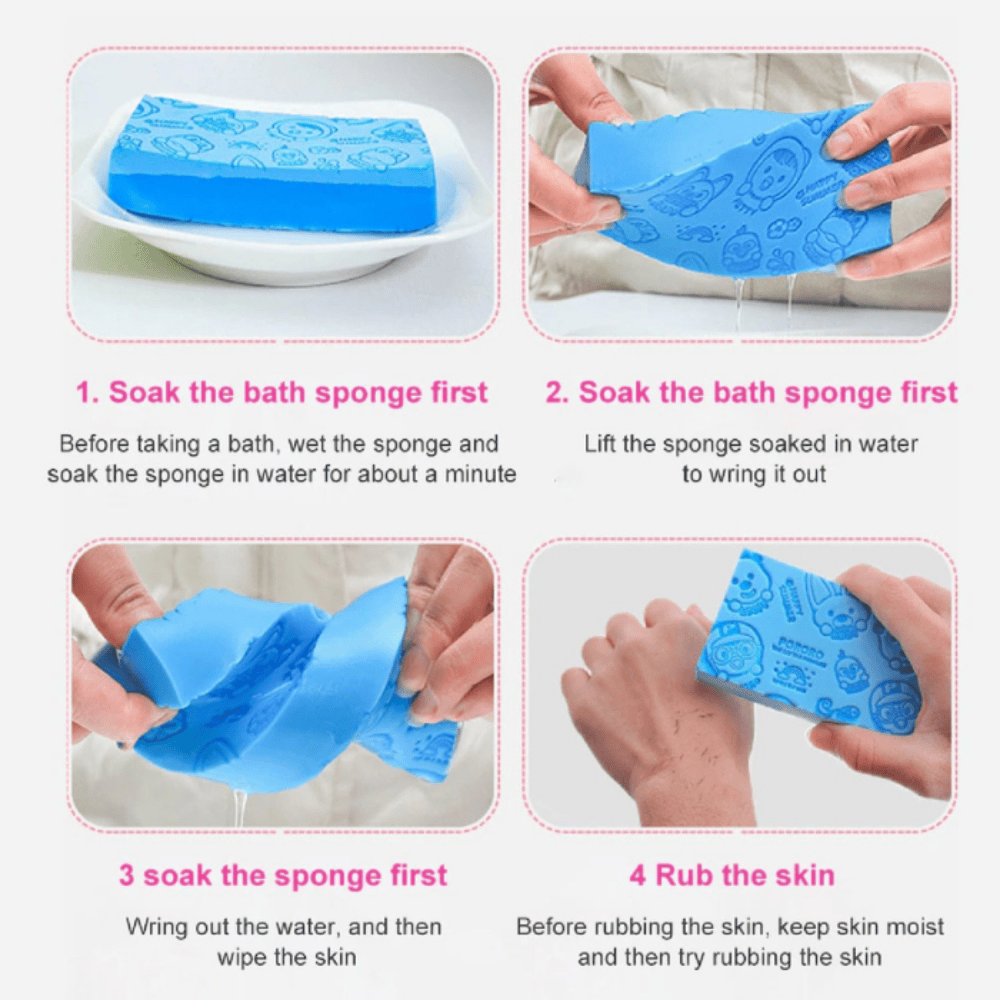 Premium  Body Scrubber Sponge for Gentle Exfoliation