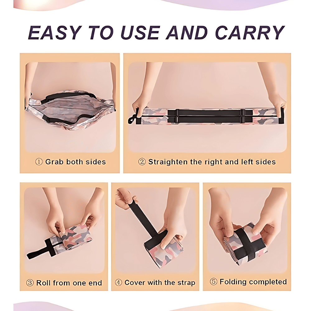 Foldable Reusable Shopping Bag – Large Capacity Waterproof Grocery Tote with Camouflage Design