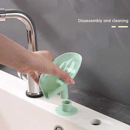 Leaf Shape Soap Stand with Quick Drainage Design