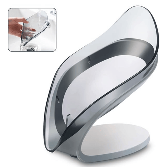 Fancy Leaf Design Soap Holder – Self-Draining Bathroom Soap Stand