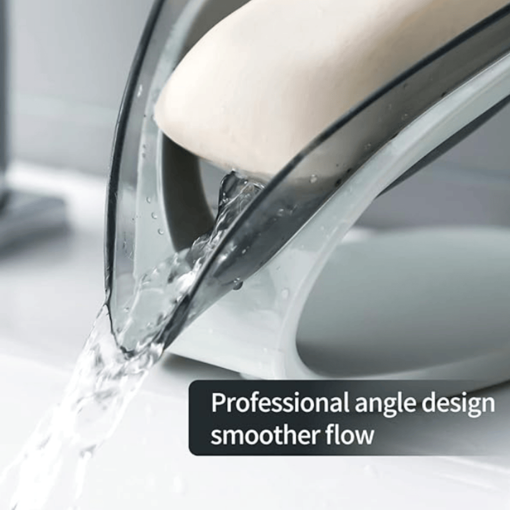 Fancy Leaf Design Soap Holder – Self-Draining Bathroom Soap Stand