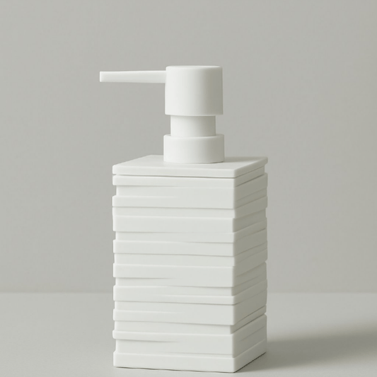 Matte 300ml Acrylic Soap Dispenser – Modern Refillable Pump Bottle