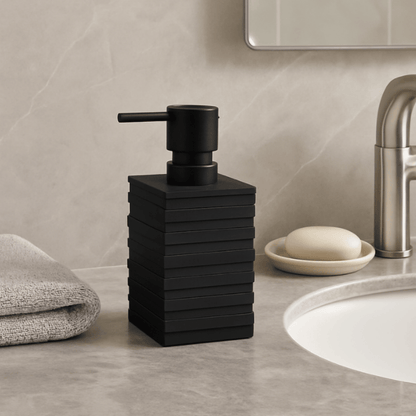 Matte 300ml Acrylic Soap Dispenser – Modern Refillable Pump Bottle