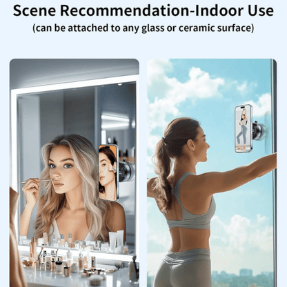 Premium Magnetic Vacuum Phone Holder for Car and Desk – 360° Rotation & Strong Grip